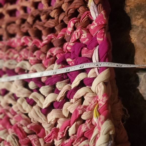 Basha Better Way Designs Handmade Chunky Knit Multicolored Sz. M Scarf Wrap - Picture 8 of 9